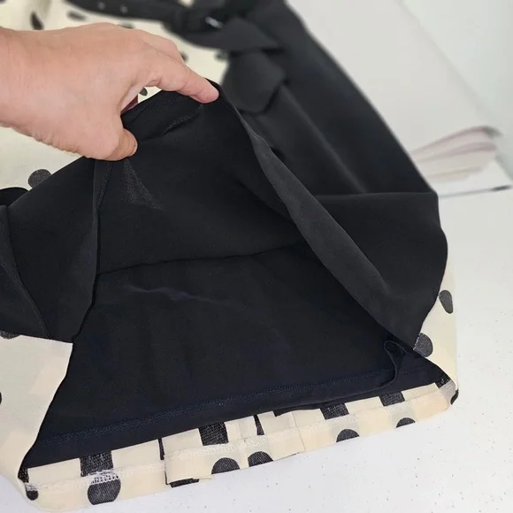 Eva Franco Polka-dot Black, white dress size 8  has the pine up girl rockabilly - Picture 7 of 9